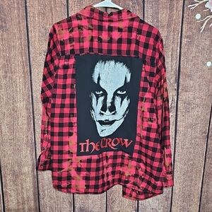HANDMADE THE CROW FLANNEL MED-2X
